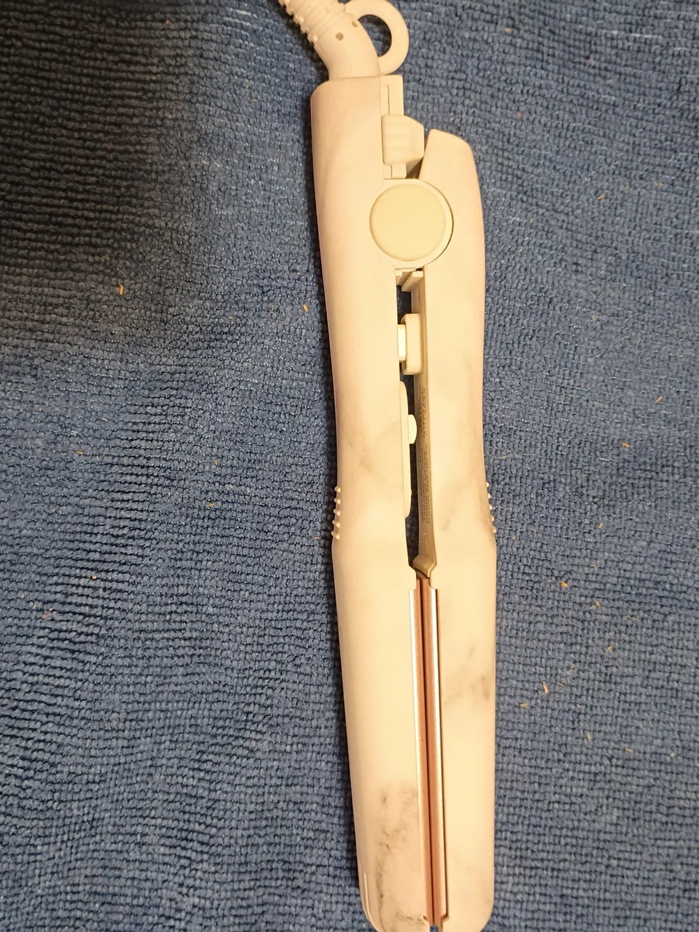 FoxyBae White Marble Mini Flat Iron - Compact Hair Straightener